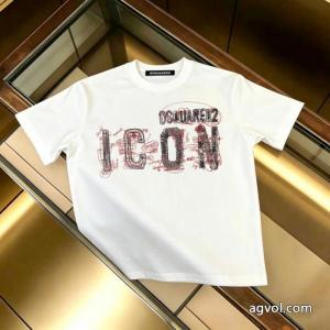 DSQUARED2ブランド コピー 販売 最終価格 大絶賛 話題が沸騰中半袖Tシャツ