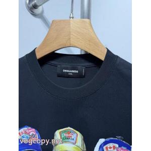 Tシャツコピー 通販ファッションスタッズ 品が良い サラサラの着心地DSQUARED2.