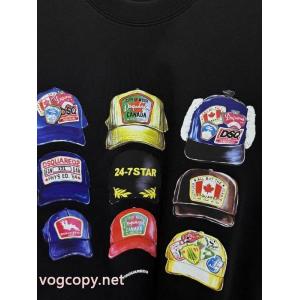 Tシャツコピー 通販ファッションスタッズ 品が良い サラサラの着心地DSQUARED2.
