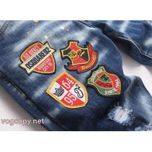 DSQUARED 2 2026新作軽量贅沢D 2エンブレム刺繍カップル水洗ストレッチジーンズ