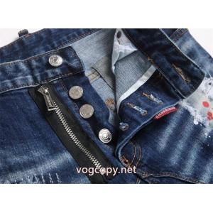 DSQUARED 2 2026新型軽量贅沢サイドジッパー泡かけカップル水洗ストレッチジーンズ