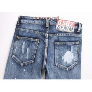 DSQUARED 2 2026新型軽量贅沢落書き乞食カップル水洗ストレッチジーンズ