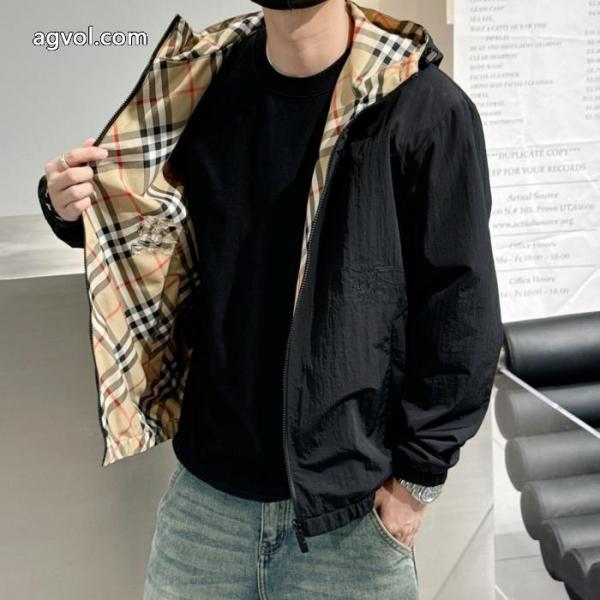 BURBERRYリッチな印象に先行入手ジャケットを両面コピー ブランド 優良 5
