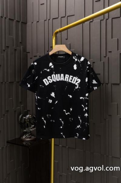 コピー 商品 ブランド最終価格 流行フォルム ロゴが美しい半袖TシャツDSQUARED2 0 