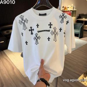 半袖TシャツCHROME HEARTSブランド コピー 販売透け感の持つ涼しげな印象 海外大人気アイテム 男女共用